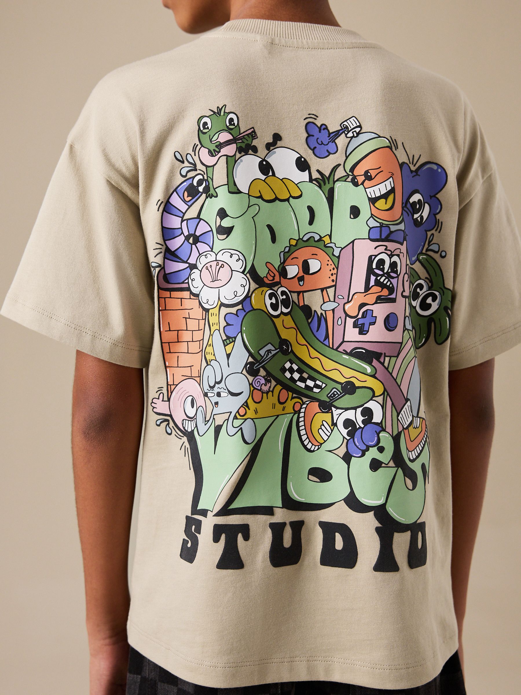 Dsiney Kidz - Stone Back Print Short Sleeve Graphic T-Shirt (3-16yrs) image 1