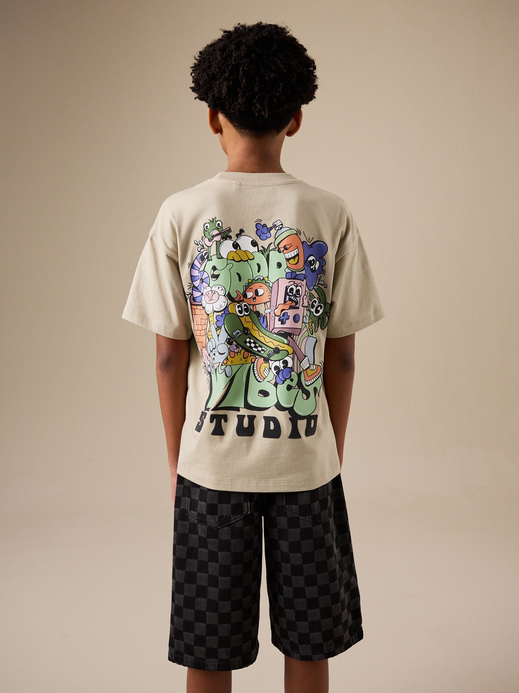 Dsiney Kidz - Stone Back Print Short Sleeve Graphic T-Shirt (3-16yrs) image 3