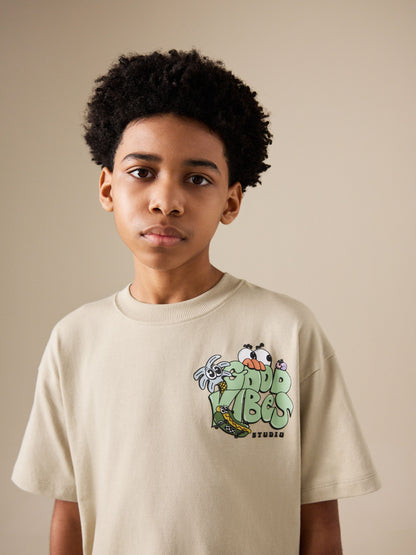 Dsiney Kidz - Stone Back Print Short Sleeve Graphic T-Shirt (3-16yrs) image 4