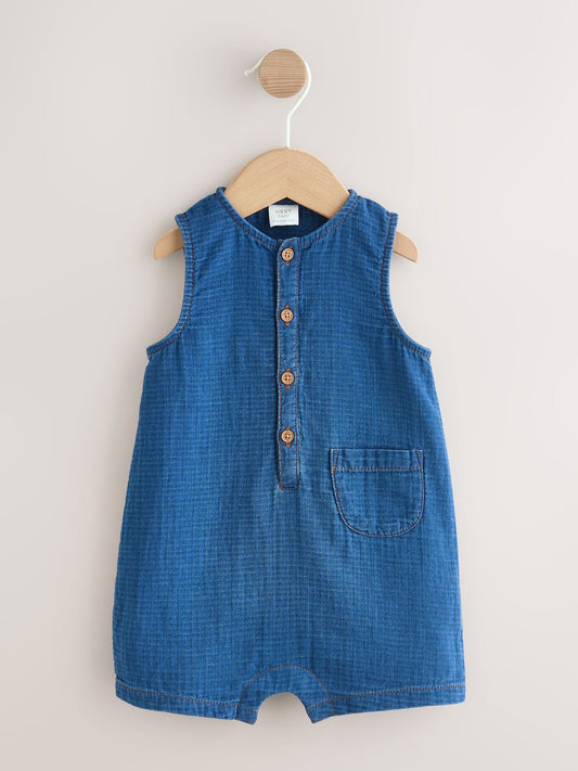 Navy Blue Jersey Baby Rompers (0mths-3yrs) image 1