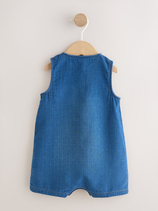 Navy Blue Jersey Baby Rompers (0mths-3yrs) image 2