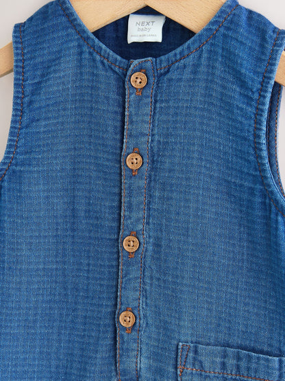 Navy Blue Jersey Baby Rompers (0mths-3yrs) image 5