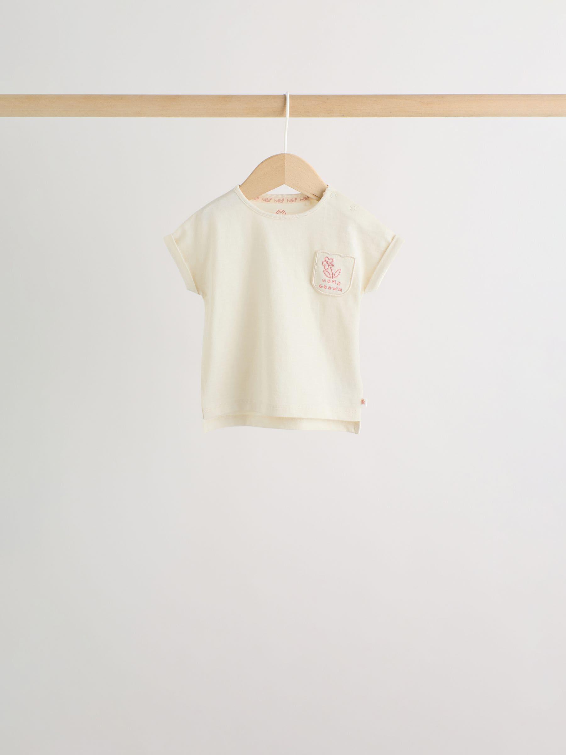 Pink Slogan Baby Short Sleeve T-Shirts 4 Pack (0mths-2yrs) image 6