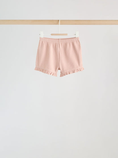 Pink Baby Shorts 4 Pack (0mths-2yrs) image 4