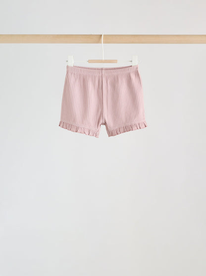 Pink Baby Shorts 4 Pack (0mths-2yrs) image 6