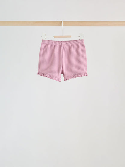 Pink Baby Shorts 4 Pack (0mths-2yrs) image 7