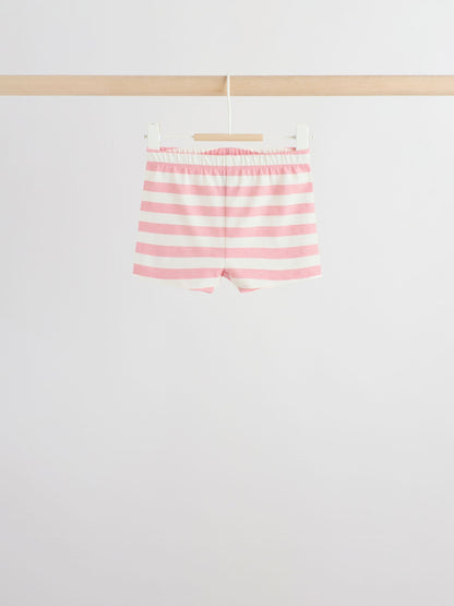 Pink Baby Shorts 4 Pack (0mths-2yrs) image 5