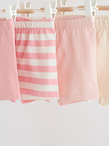 Pink Baby Shorts 4 Pack (0mths-2yrs) image 8