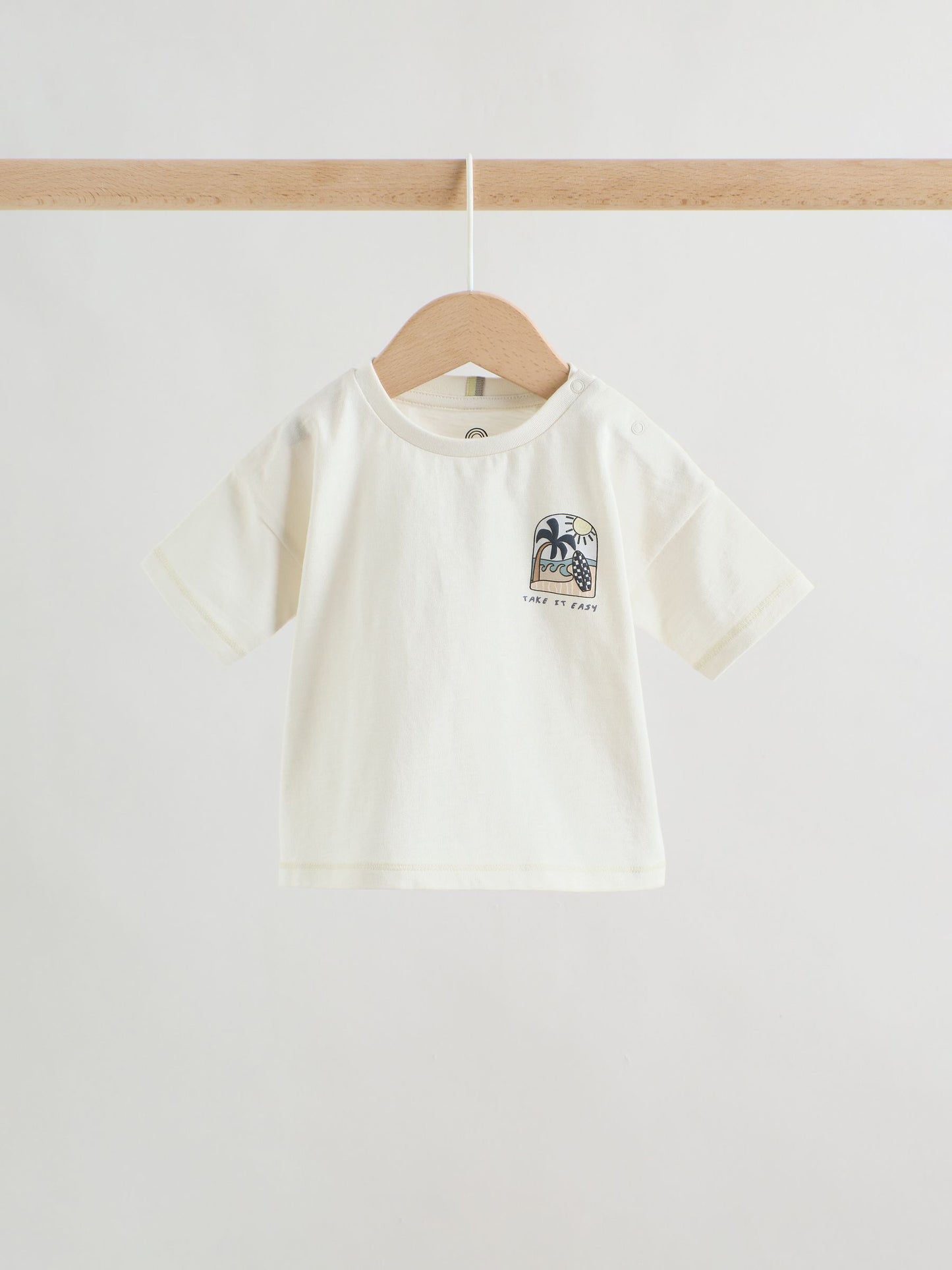 Grey/White Palm Top and Shorts Baby Set (0mths-2yrs) image 6