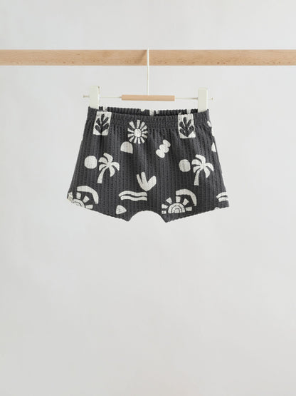 Grey/White Palm Top and Shorts Baby Set (0mths-2yrs) image 7