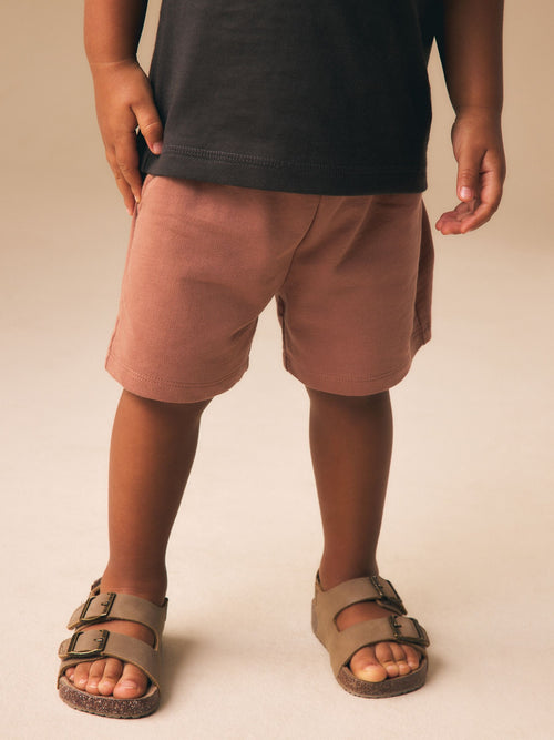 Rust Brown Jersey Shorts (3mths-7yrs) image 1