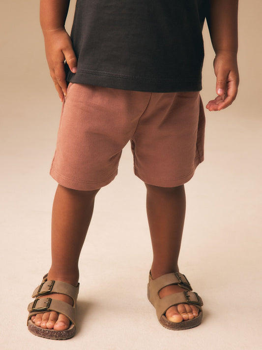 Rust Brown Jersey Shorts (3mths-7yrs) image 1