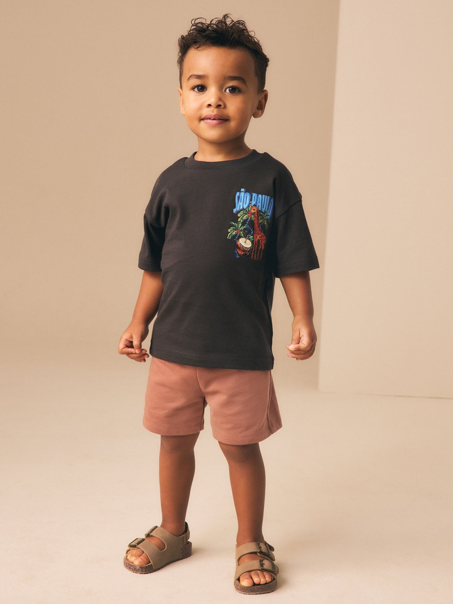 Rust Brown Jersey Shorts (3mths-7yrs) image 3