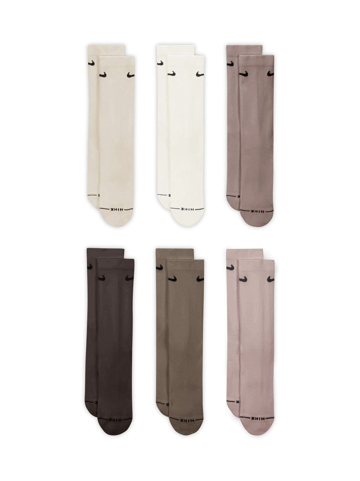 Nike Natural Multi Everyday Crew Socks 6 Pack - image 2