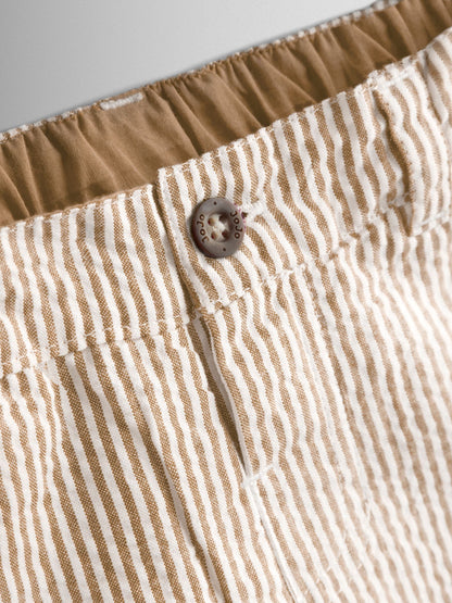 Dsiney Kidz - JoJo Maman Bébé Natural Seersucker Stripe Shorts image 3