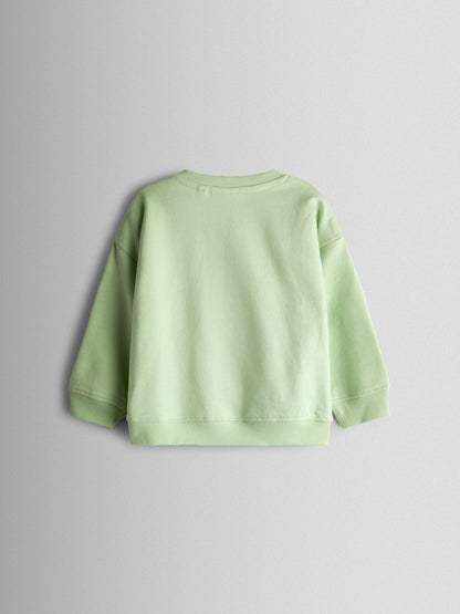 Dsiney Kidz - JoJo Maman Bébé Sage Green Surf Seeker Appliqué Sweatshirt image 2
