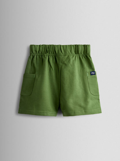 Dsiney Kidz - JoJo Maman Bébé Green 2-Pack Stripe & Plain Shorts image 5
