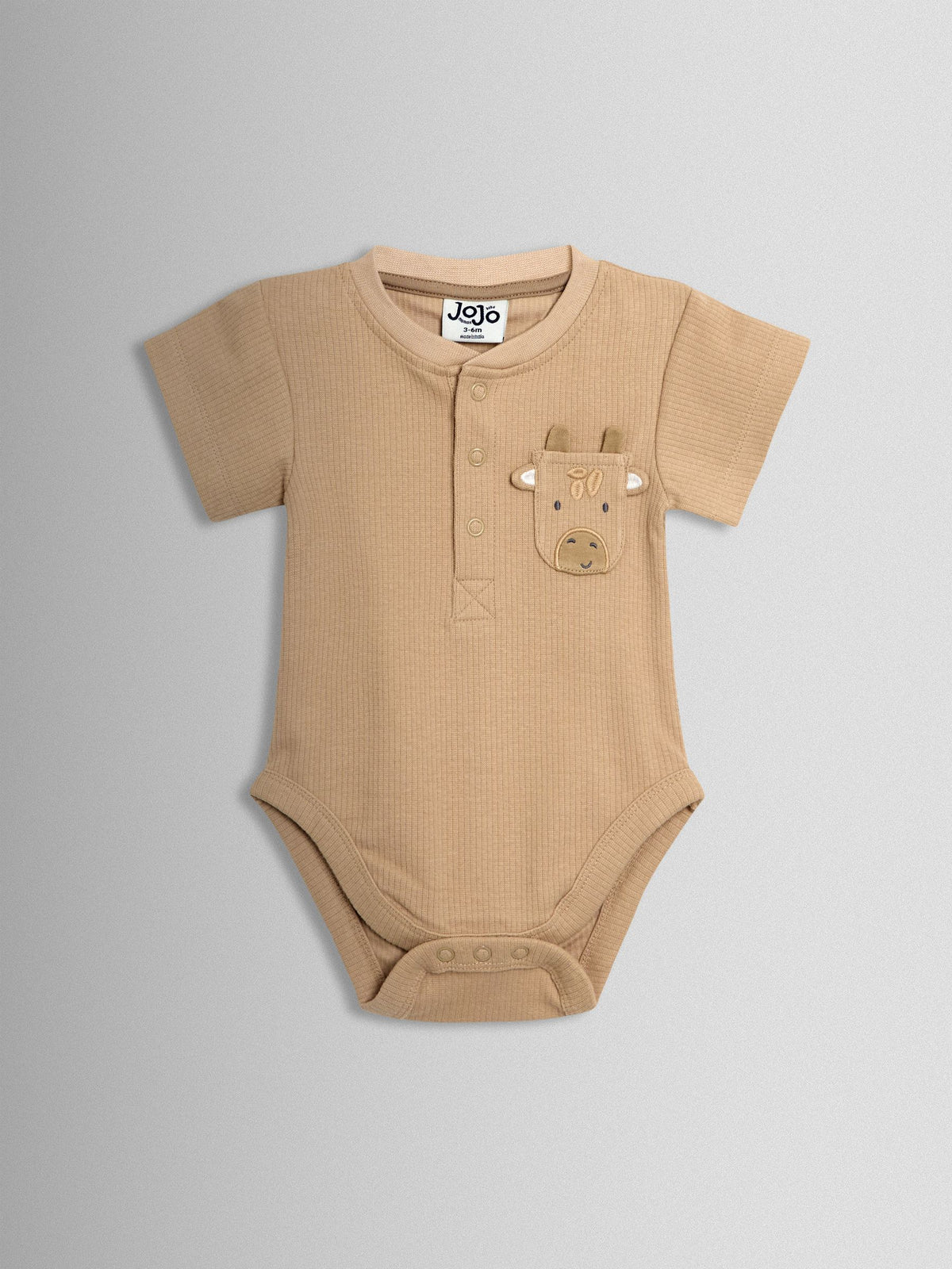Dsiney Kidz - JoJo Maman Bébé Natural 2-Pack Short Sleeve Bodysuits image 4