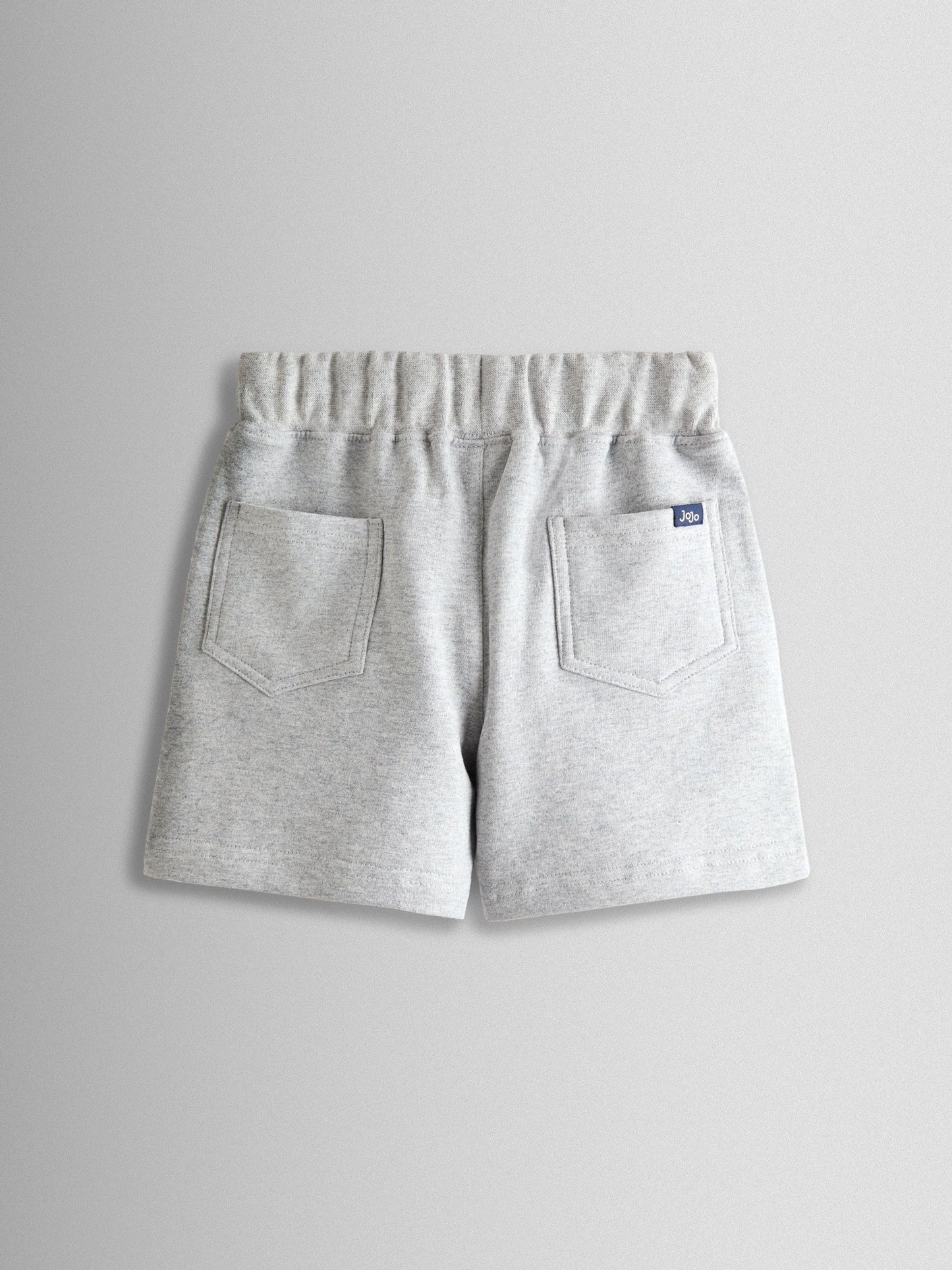 Dsiney Kidz - JoJo Maman Bébé Blue & Grey Shark 2-Pack Appliqué & Plain Shorts image 5