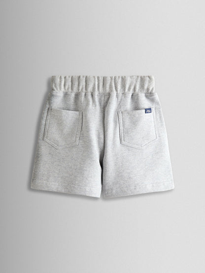 Dsiney Kidz - JoJo Maman Bébé Blue & Grey Shark 2-Pack Appliqué & Plain Shorts image 5