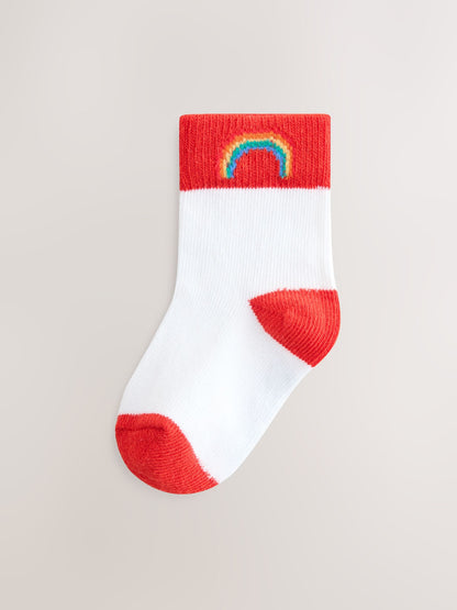 Little Bird by Jools Oliver White Socks Baby 5 Pack image 3