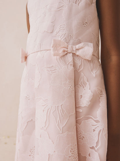 Pink Floral Jacquard Prom Dress (3-16yrs) image 4