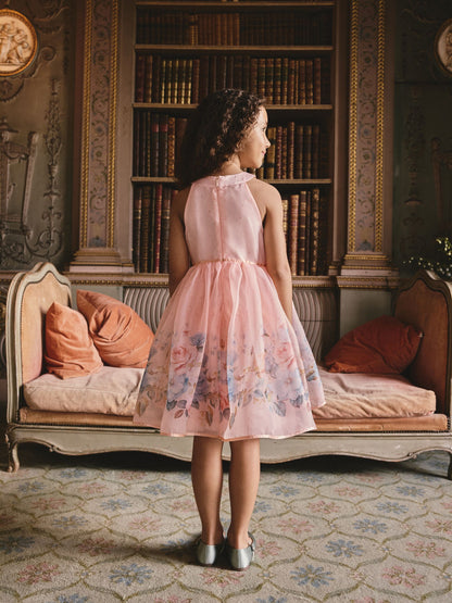 Pink Floral Sleeveless Occasion Dress (3-16yrs) image 4