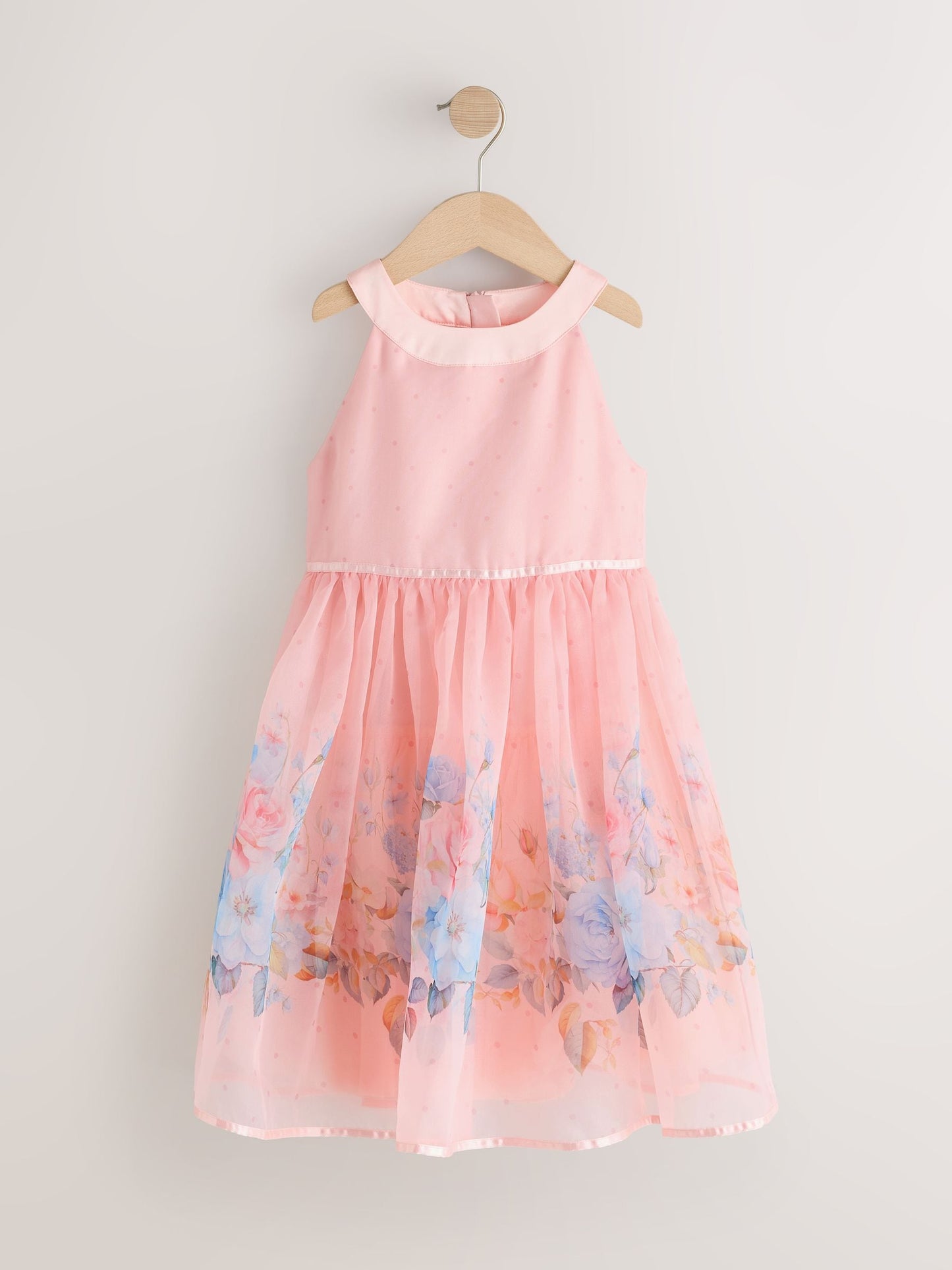 Pink Floral Sleeveless Occasion Dress (3-16yrs) image 6