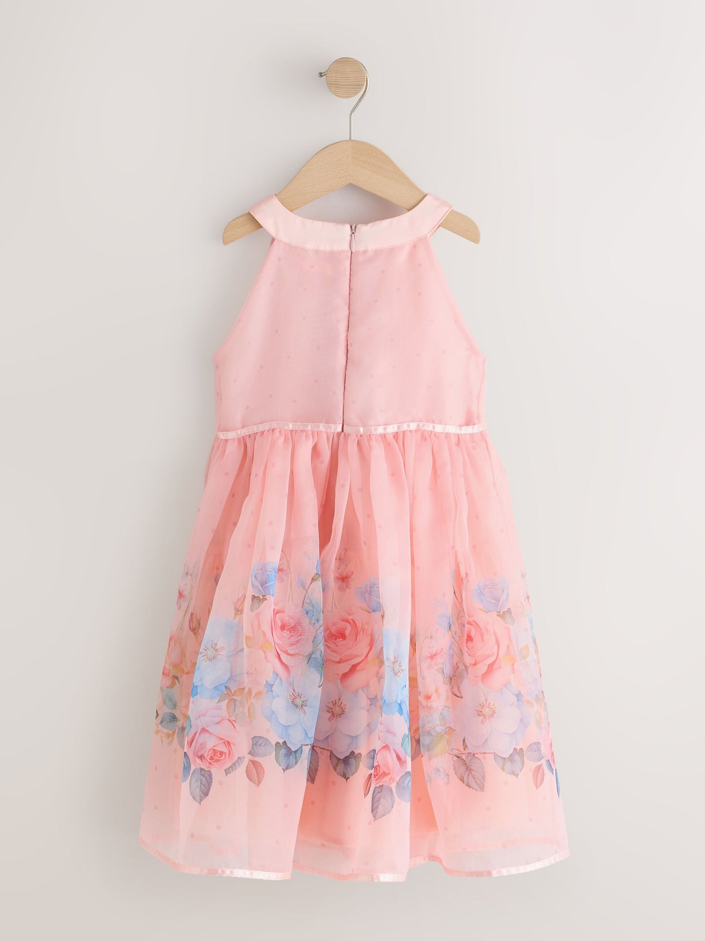Pink Floral Sleeveless Occasion Dress (3-16yrs) image 7