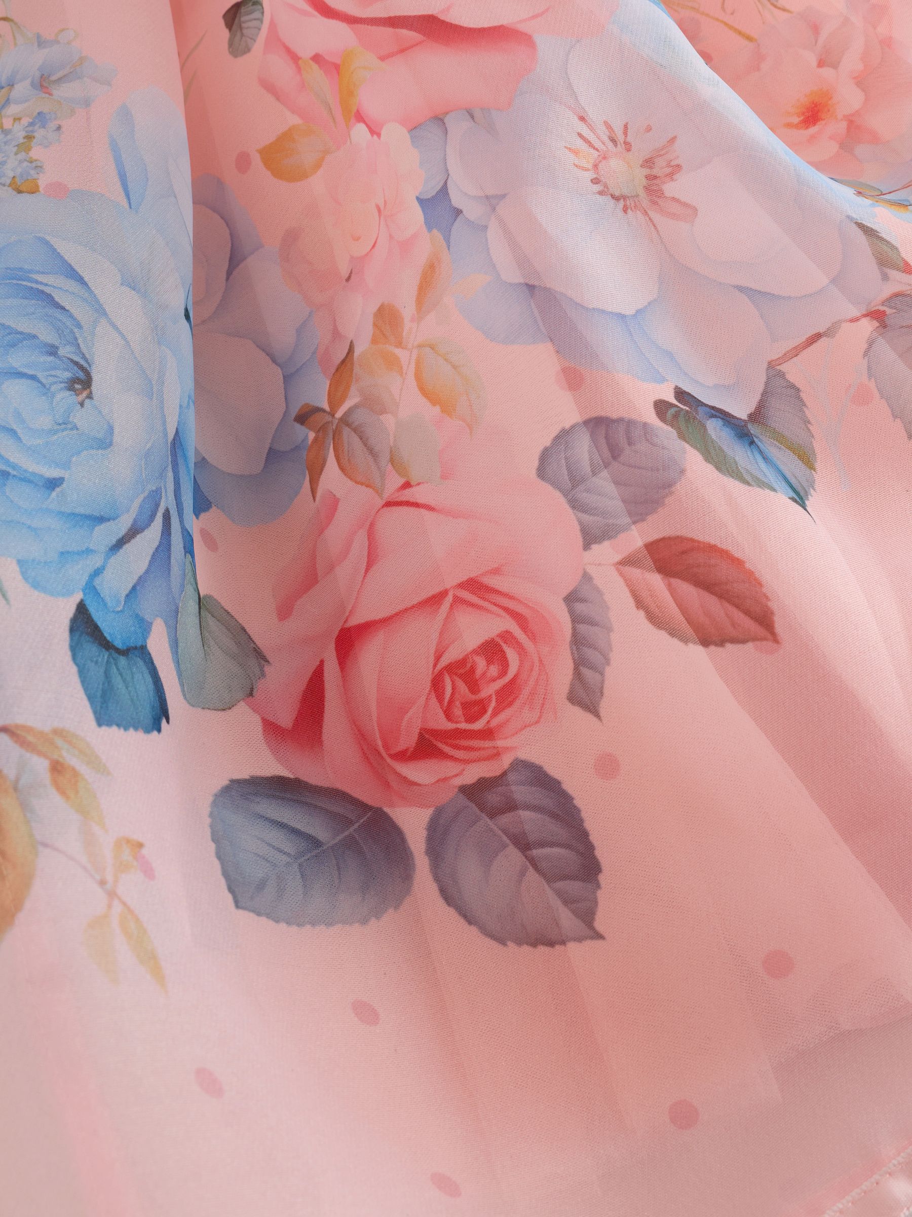 Pink Floral Sleeveless Occasion Dress (3-16yrs) image 9