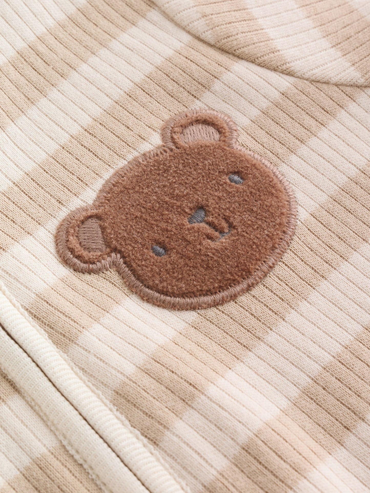 Brown Two Way Zip Baby Rompers 3 Pack (0mths-3yrs) image 3
