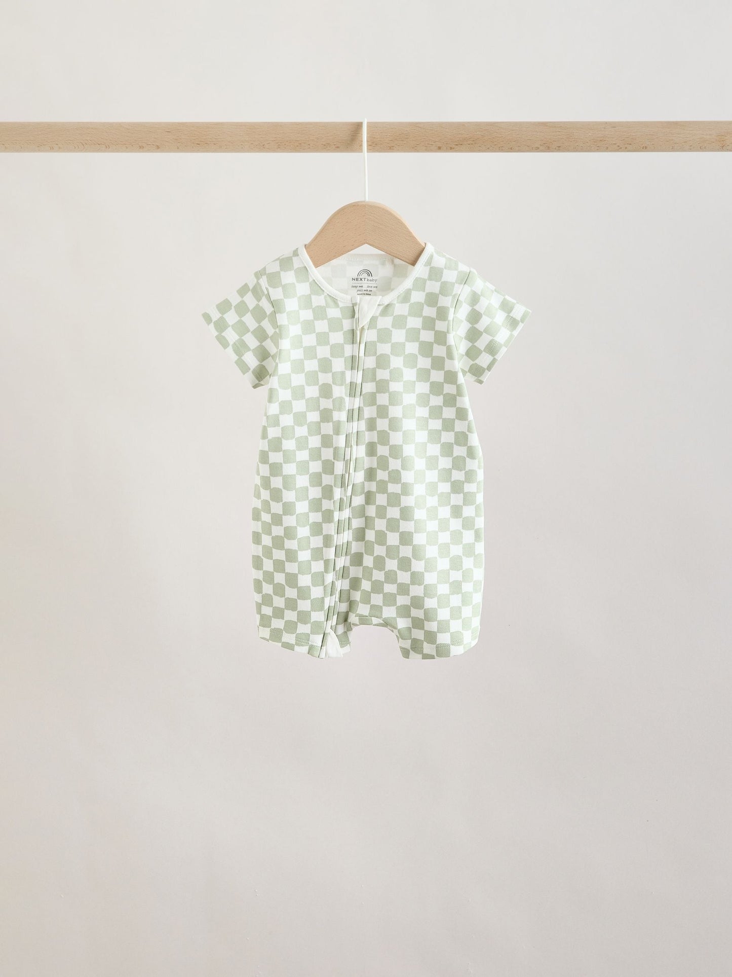 Green Two Way Zip Baby Rompers 3 Pack (0mths-3yrs) image 5