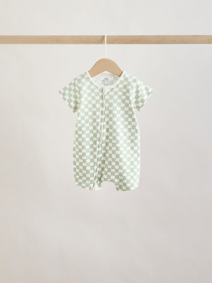Green Two Way Zip Baby Rompers 3 Pack (0mths-3yrs) image 5