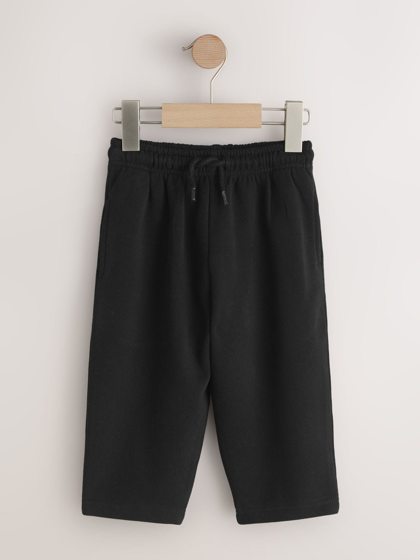 Black Wide Fit Soft Touch Jersey Joggers (3mths-7yrs) image 1