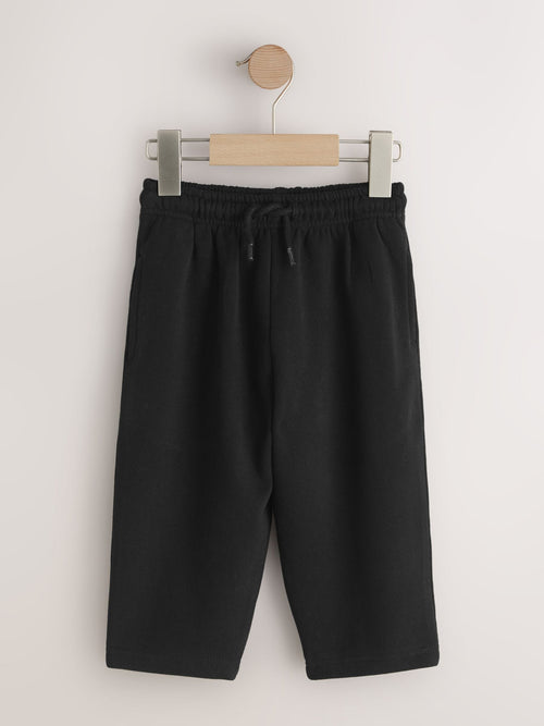 Black Wide Fit Soft Touch Jersey Joggers (3mths-7yrs) image 1