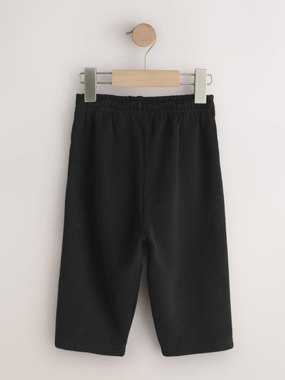 Black Wide Fit Soft Touch Jersey Joggers (3mths-7yrs) image 2