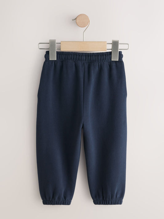 Navy Regular Fit Soft Touch Jersey Joggers (3mths-7yrs) image 2