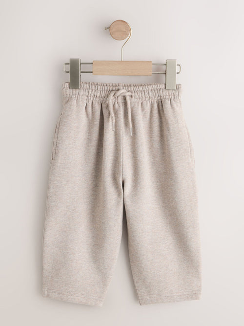 Oatmeal Marl Wide Fit Soft Touch Jersey Joggers (3mths-7yrs) image 1