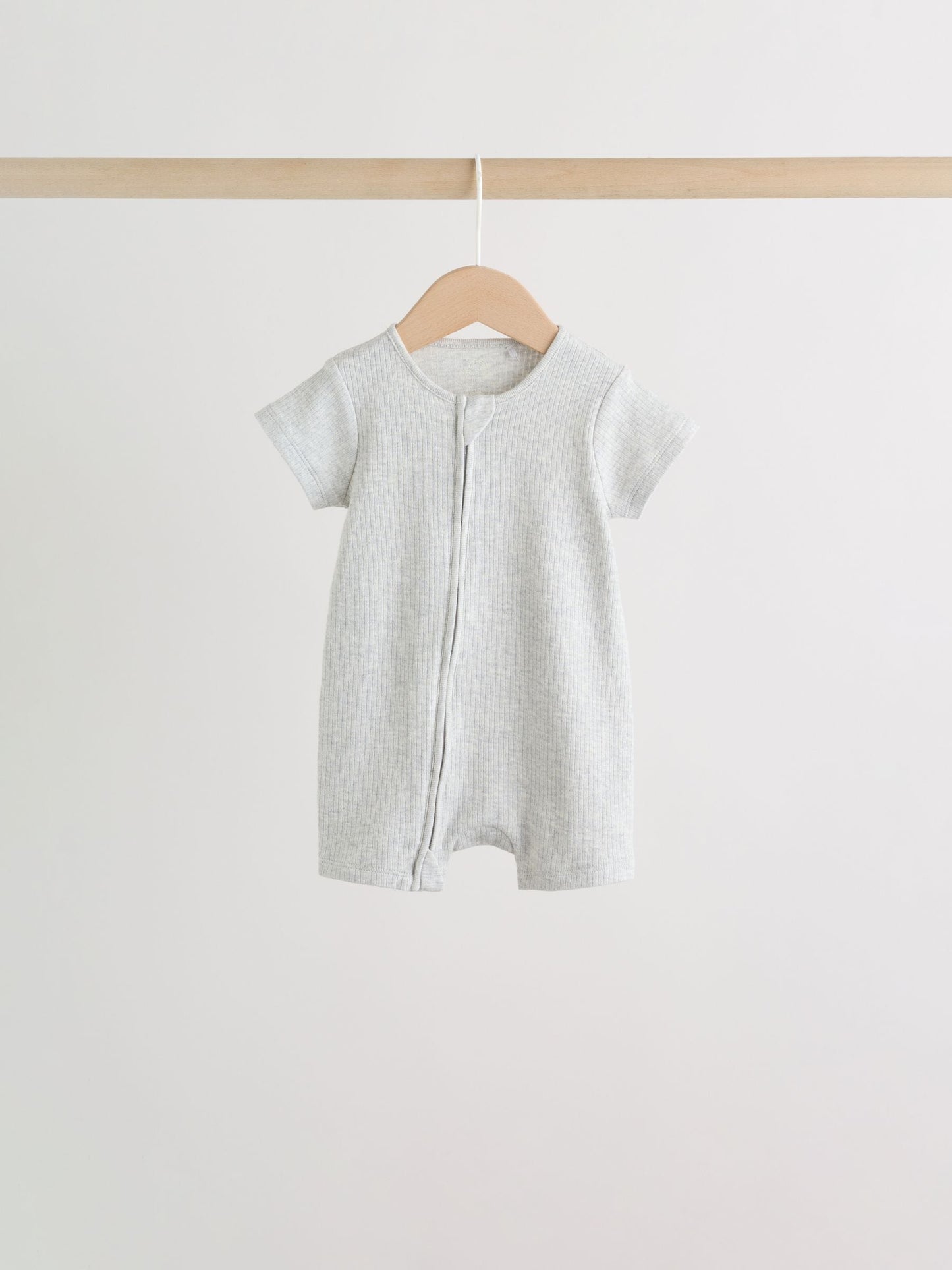Neutral Two Way Zip Baby Rompers 3 Pack (0mths-3yrs) image 3