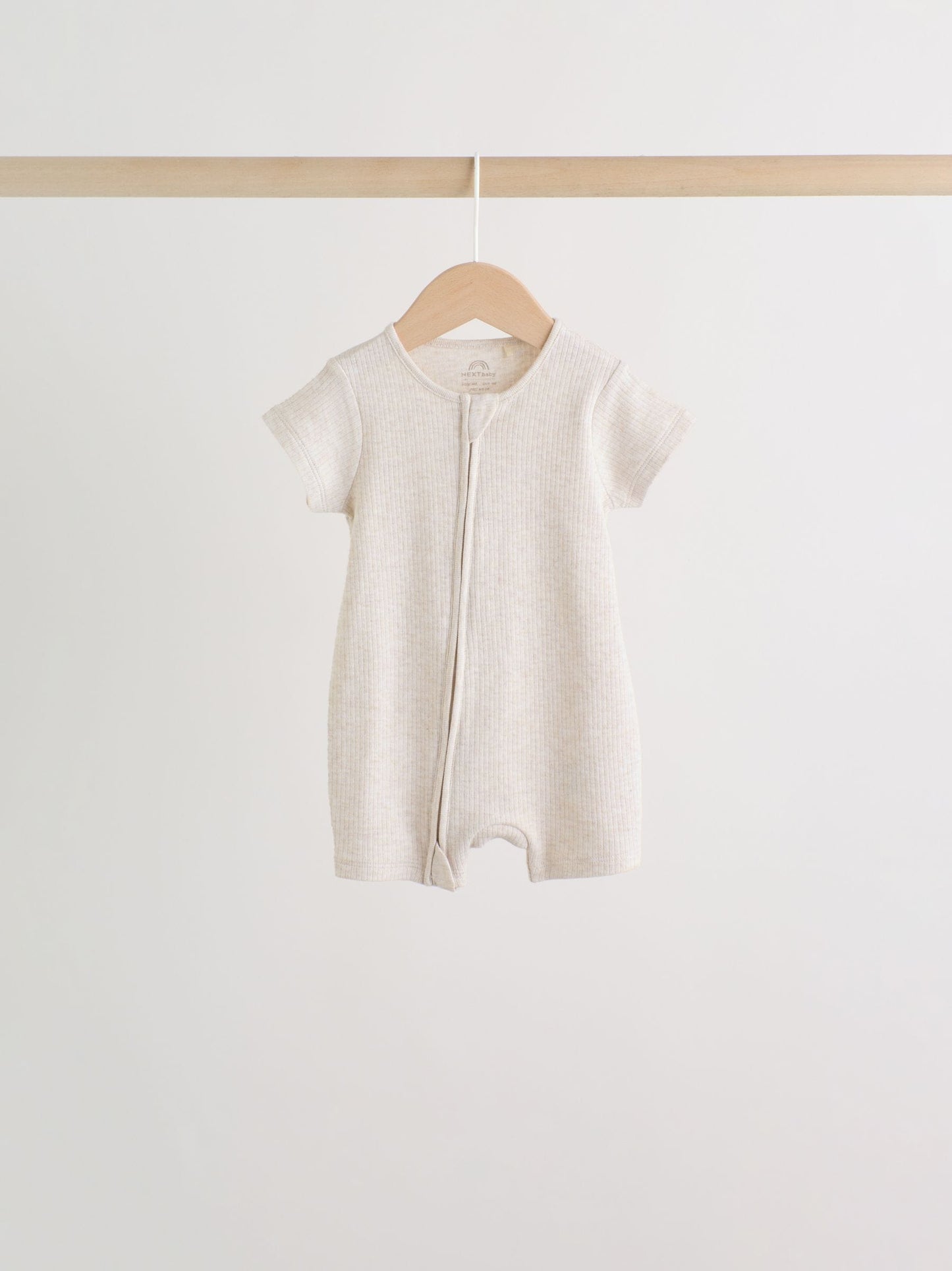 Neutral Two Way Zip Baby Rompers 3 Pack (0mths-3yrs) image 4
