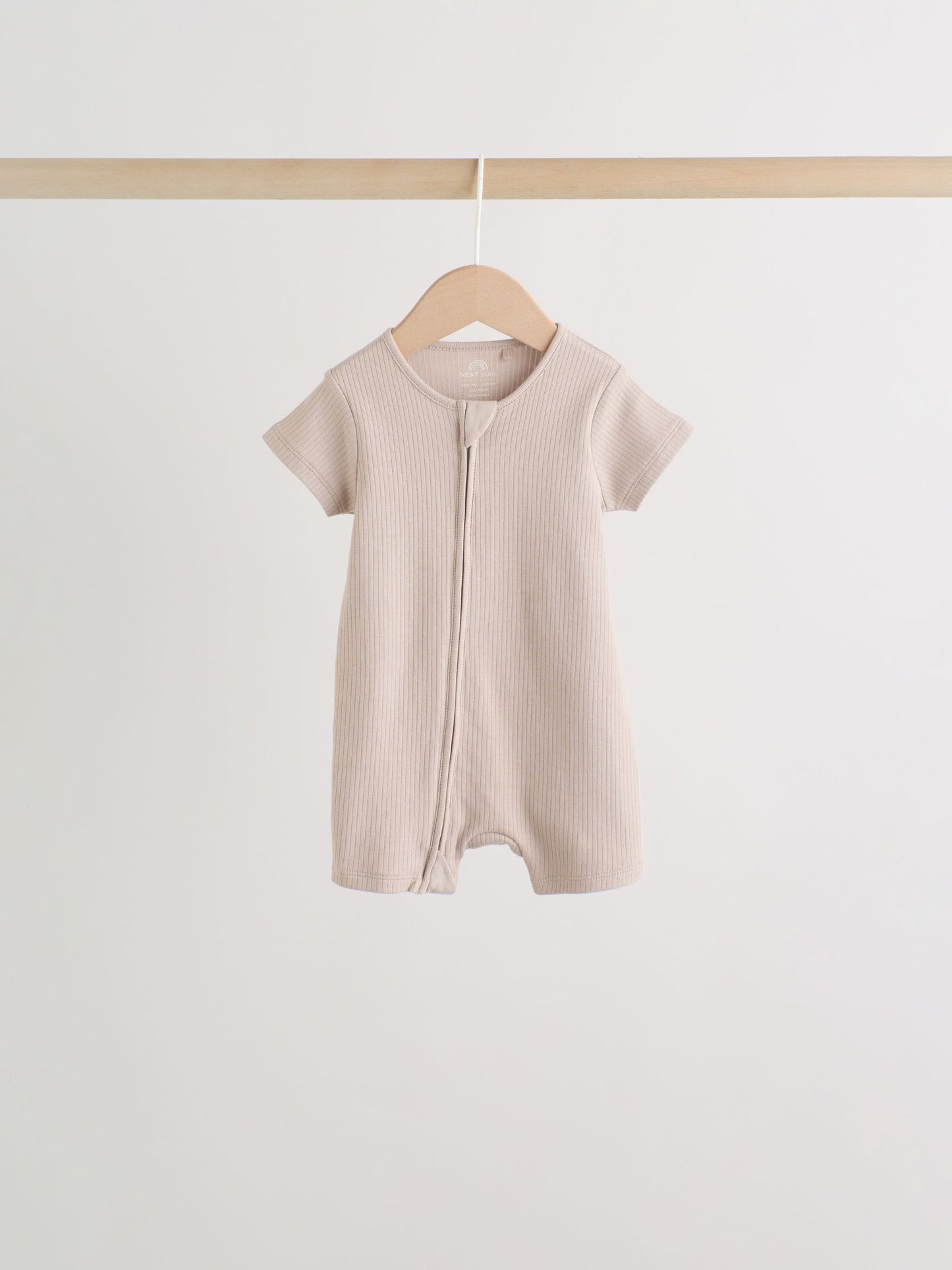 Neutral Two Way Zip Baby Rompers 3 Pack (0mths-3yrs) image 5