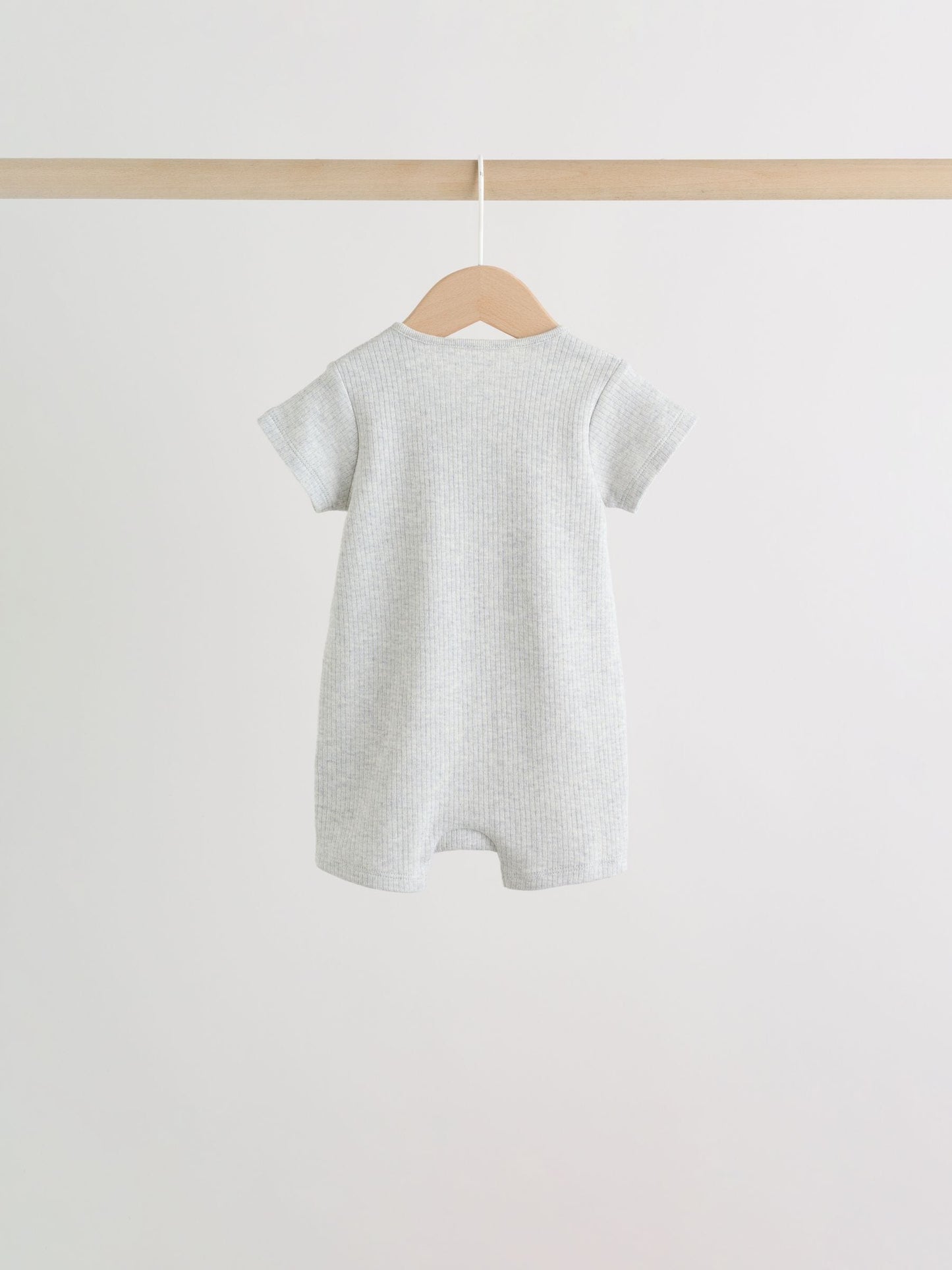 Neutral Two Way Zip Baby Rompers 3 Pack (0mths-3yrs) image 6