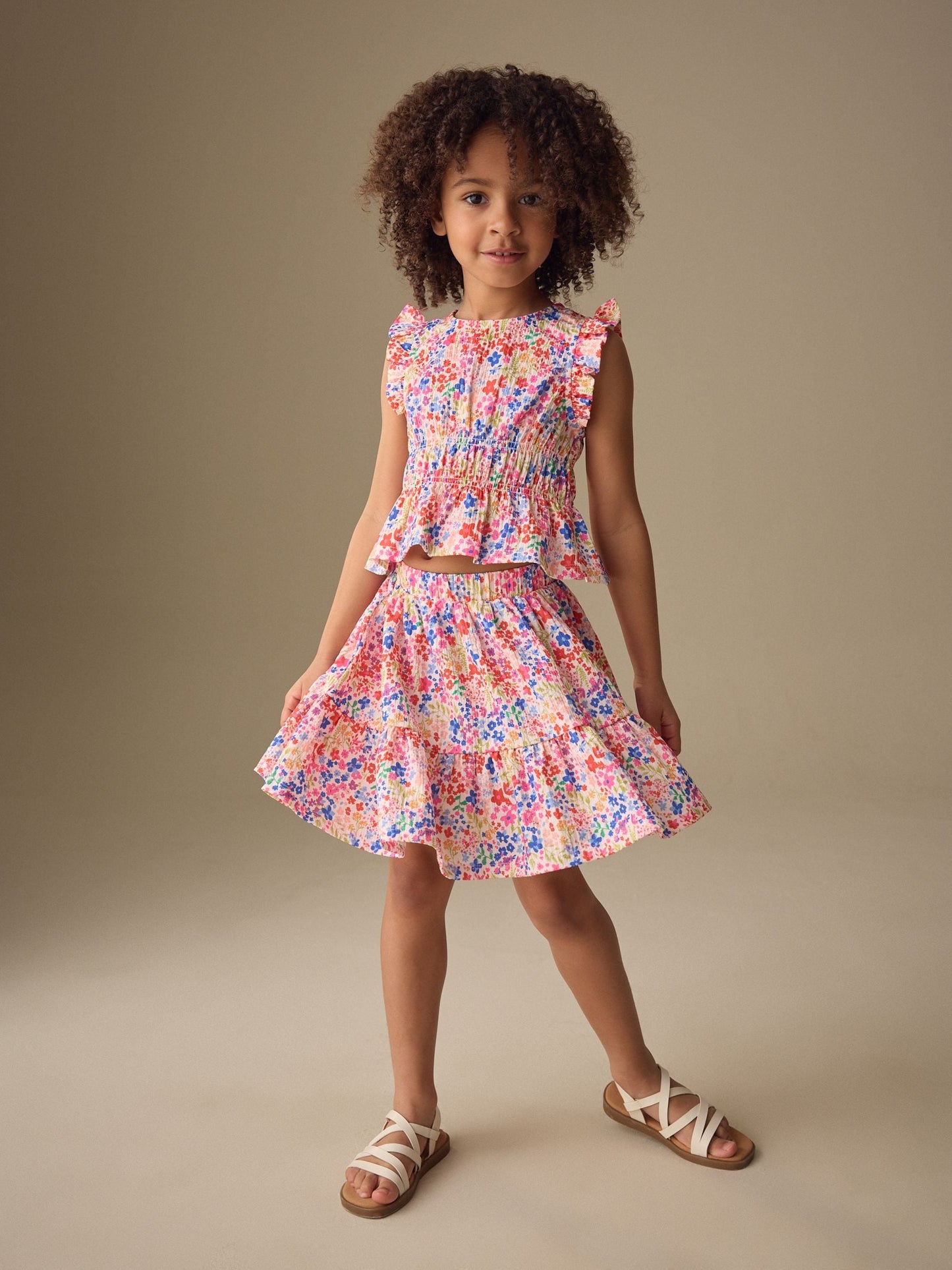 Dsiney Kidz - Bright Ditsy Top And Skirt Set (3-16yrs) image 1