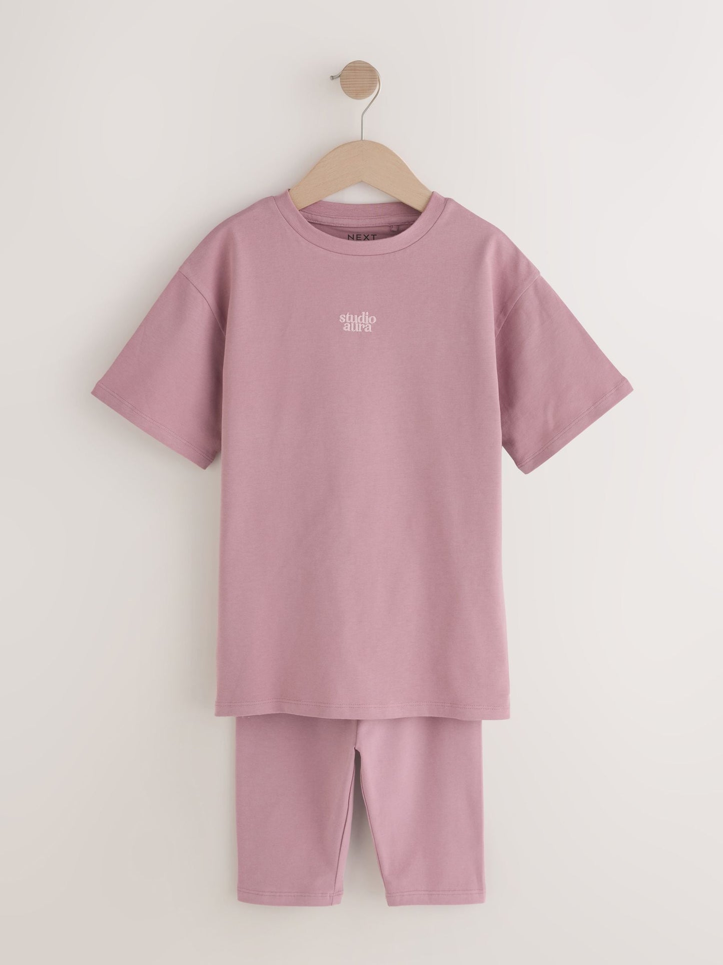 Dsiney Kidz - Pink/Brown Oversized T-Shirt and Cycling Shorts Set 2 Pack (3-16yrs) image 10