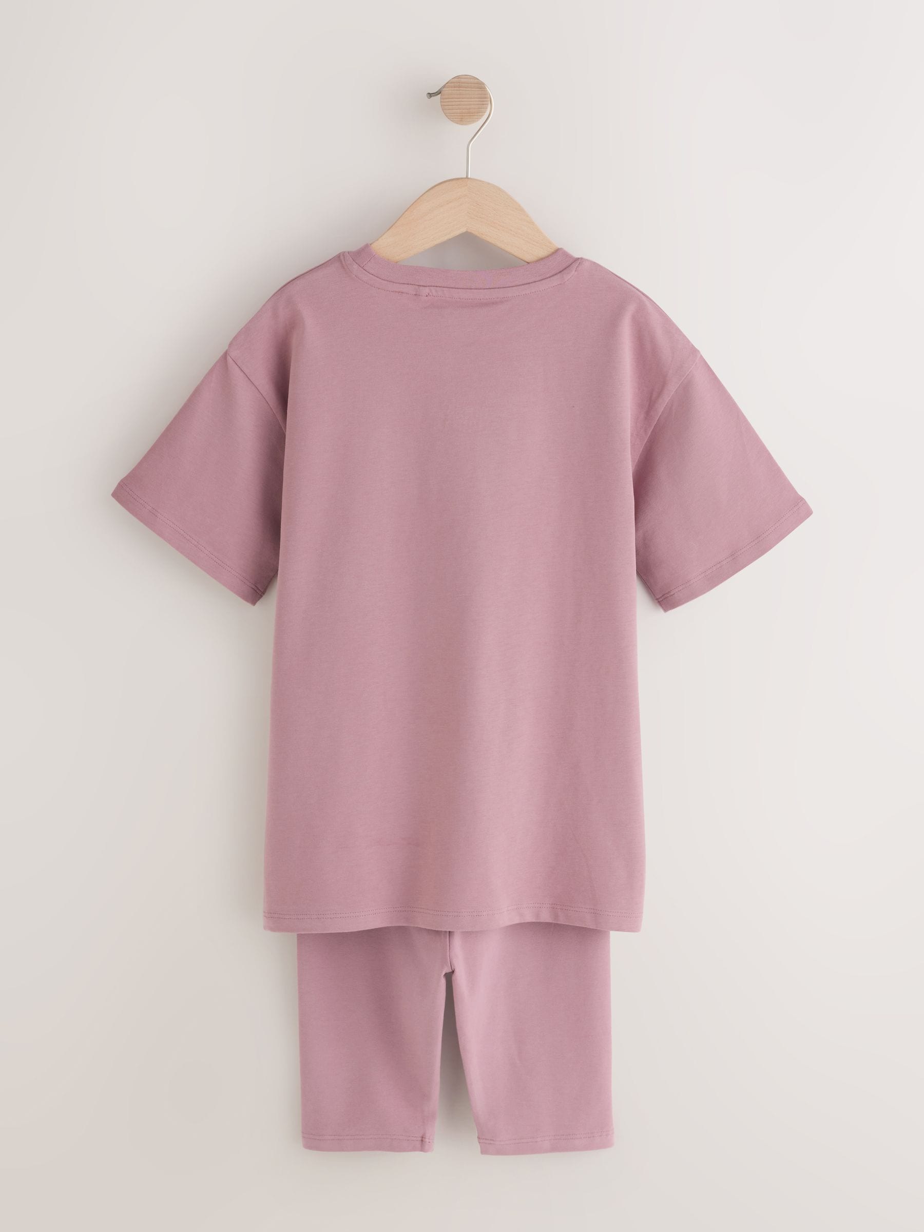 Dsiney Kidz - Pink/Brown Oversized T-Shirt and Cycling Shorts Set 2 Pack (3-16yrs) image 11