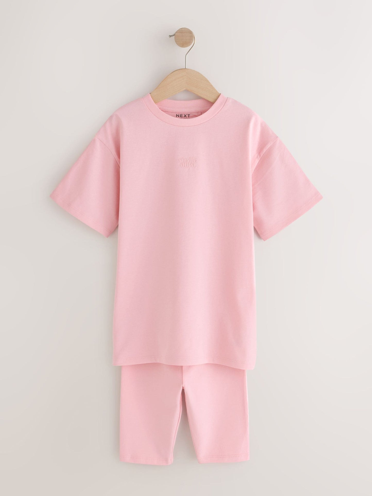 Dsiney Kidz - Pink/Brown Oversized T-Shirt and Cycling Shorts Set 2 Pack (3-16yrs) image 12