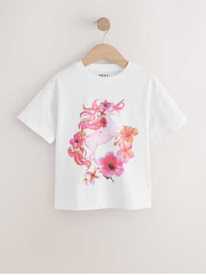 Dsiney Kidz - Lilac 4 Pack Unicorn Sequin T-Shirts (3-16yrs) image 5