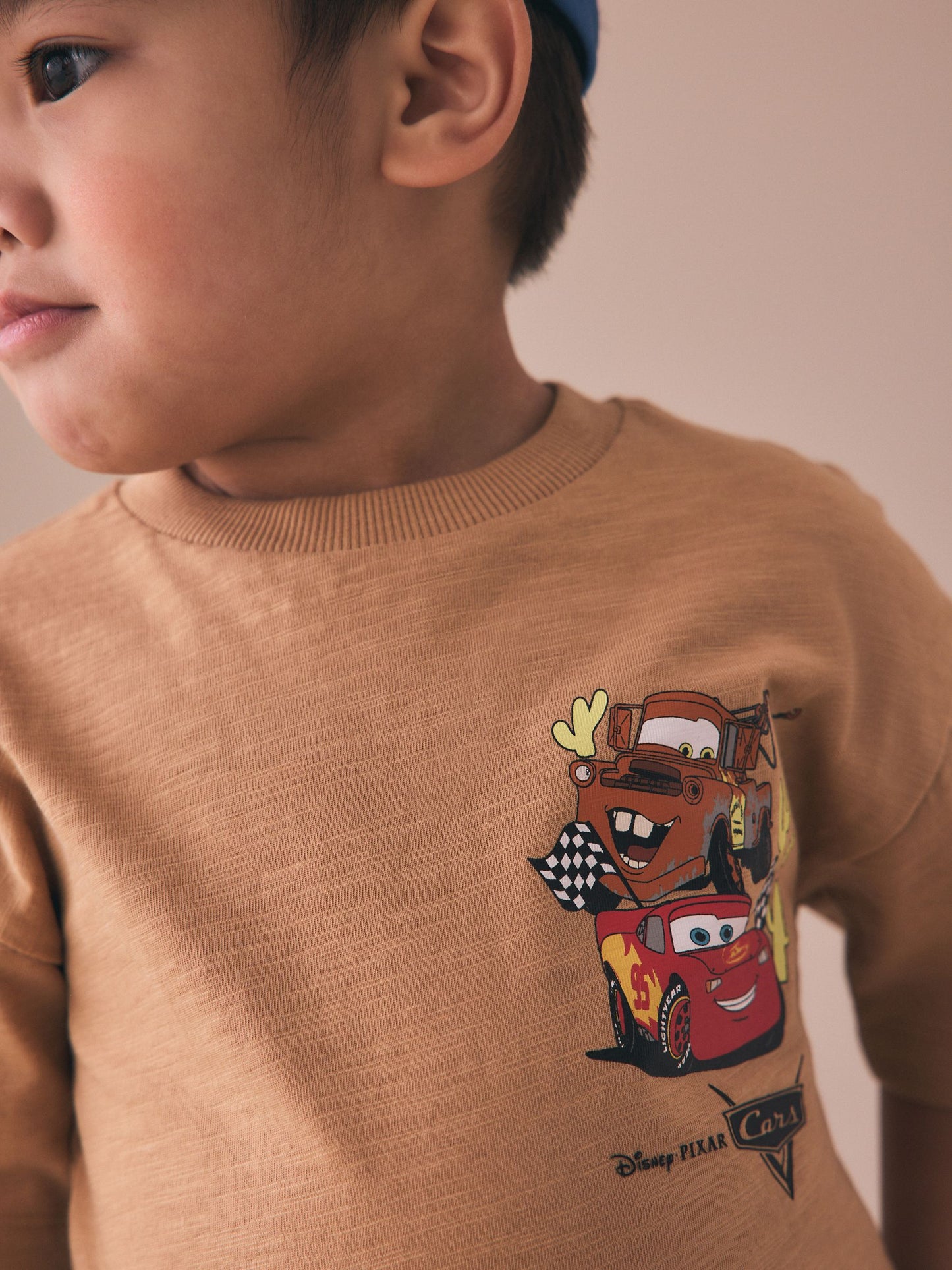 Tan Brown Short Sleeve Disney Cars T-Shirt (3mths-8yrs) image 4