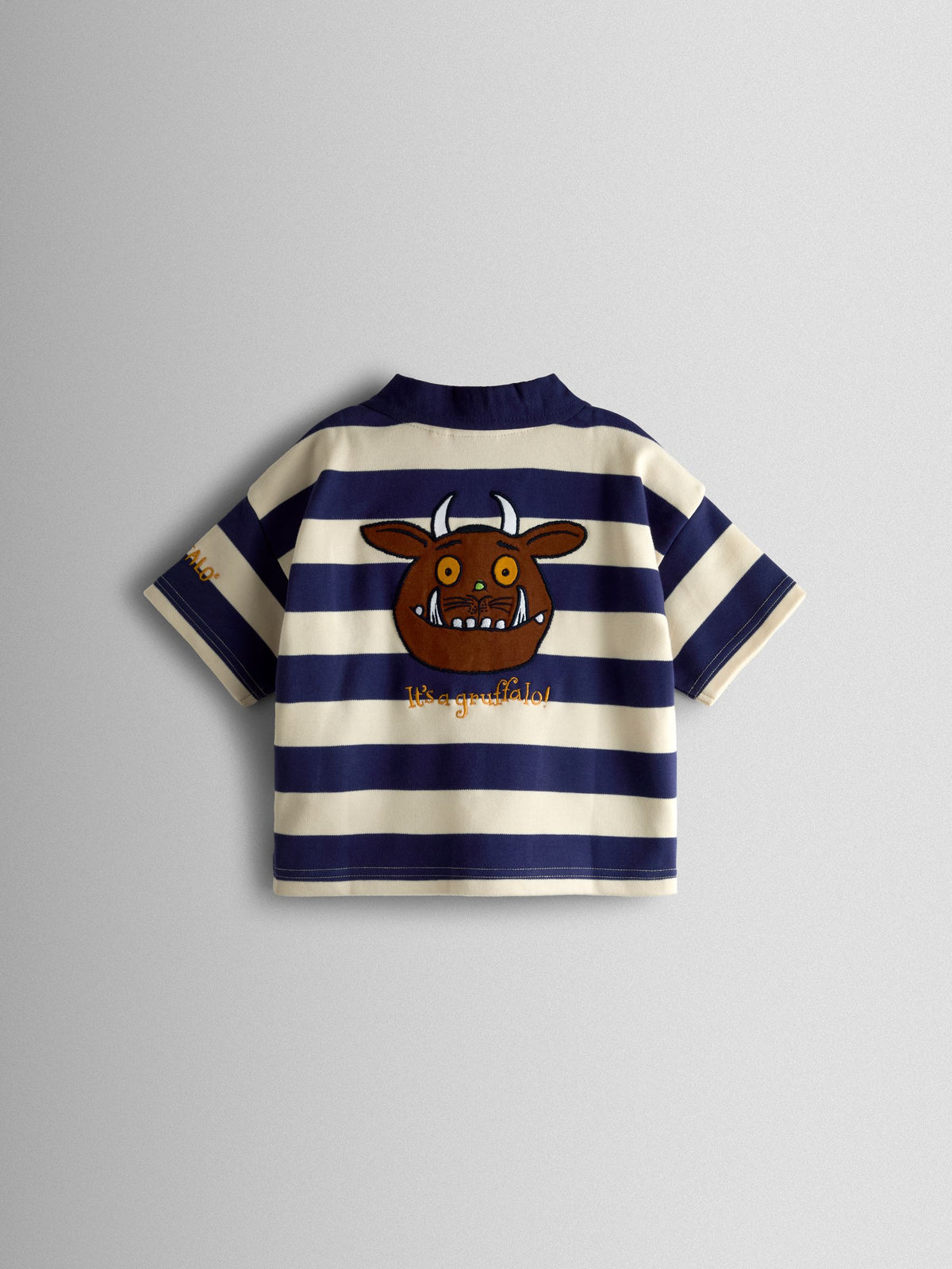 Dsiney Kidz - JoJo Maman Bébé Navy Blue The Gruffalo Relaxed Fit Polo image 2