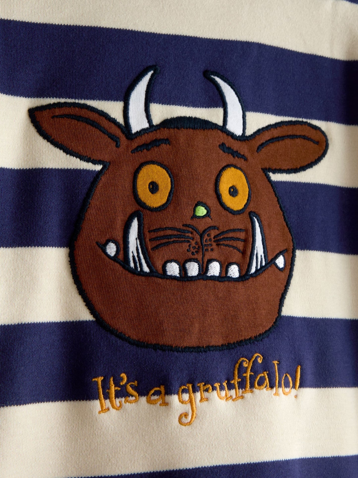Dsiney Kidz - JoJo Maman Bébé Navy Blue The Gruffalo Relaxed Fit Polo image 3